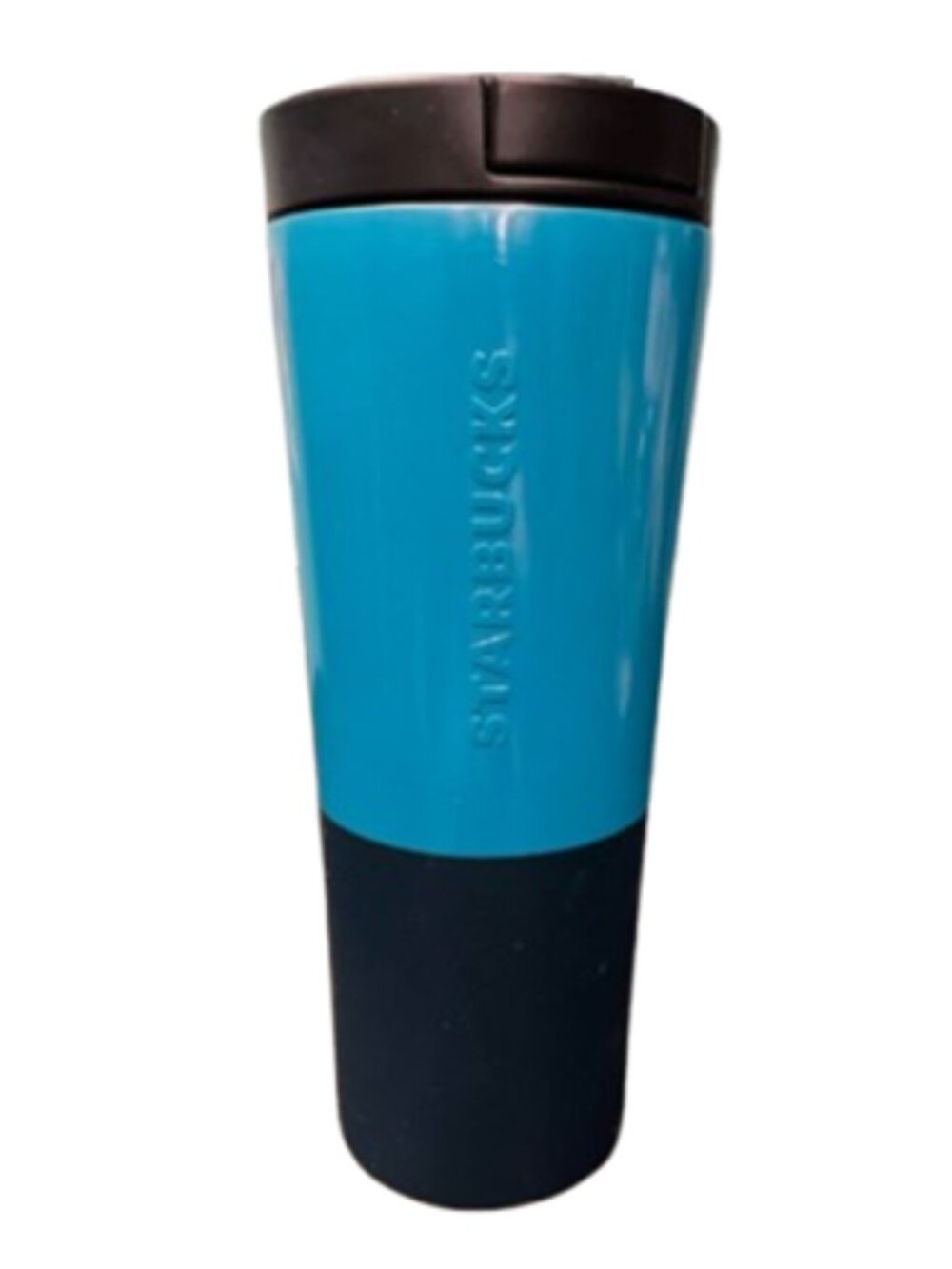 Starbucks Deep Aqua Dipped Blue Color Block 12oz Stainless Steel Phinney Tumbler